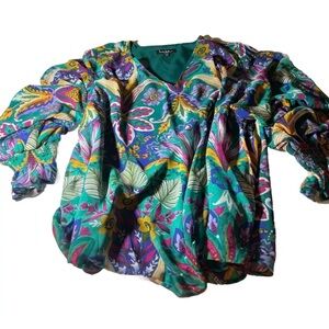 Nicole Miller Multi Color Blouse NWOT Size 2x